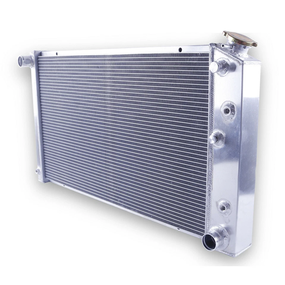 Radiador de aluminio de 3 filas para Buick Centurion 5,7 L 7,5 L 455 1971 1972 1973 28x17" Foto 4 de 4