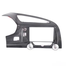 Real Carbon Fiber Center Dashboard AC Air Vent Cover For Corvette C7 2014-19