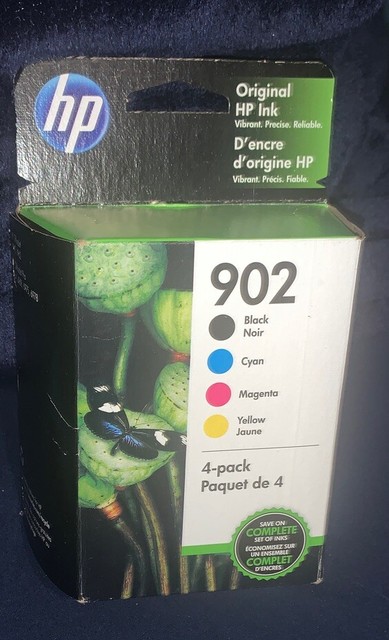 HP 902 (X4E05AN#140) Black/Cyan/Magenta/Yellow Ink Cartridge - 4 Pack for sale online | eBay
