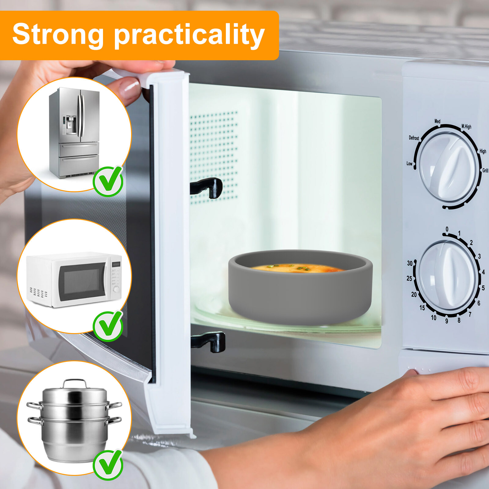 3Pcs Air Fryer Egg Mold Silicone Egg Poacher Cups Nonstick Egg Boiler