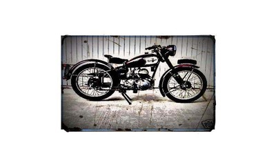 1950 Excelsior Talisman Bike Motorrad A4 Retro Blechschild Alu