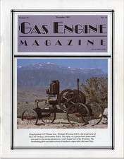 Gas Engine Magazine Volume 26 No. 11 November 1991 Hit and Miss
