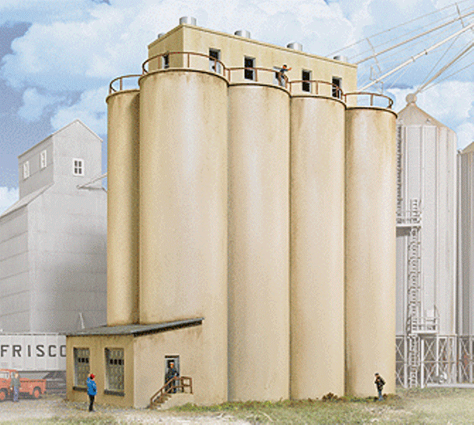 Walters pietra angolare HO KIT TESTA CASA CON SILOS 9332942 Walters pietra angolare HO KIT TESTA CASA CON SILOS 9332942