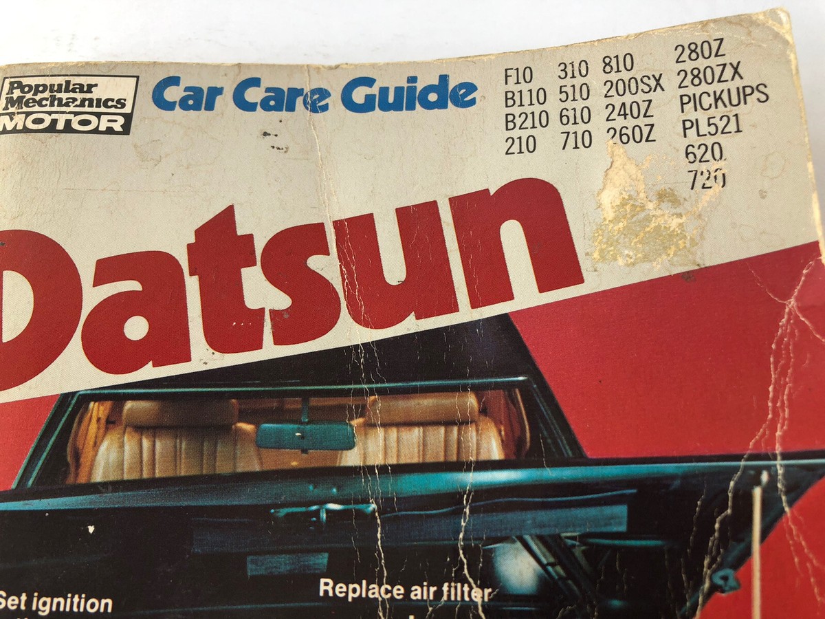 Popular Mechanics DATSUN Car Care Guide 1970-81 Repair Manual 240Z