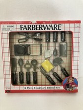 VTG Farberware Toy Utensil Set 12 Piece 80037 Childs Kitchen in OB 1998 Kidz Biz