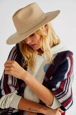 Free People Rancher Wool HAT WYETH NOMAD SUEDE TAN RANCHER  display picture 3