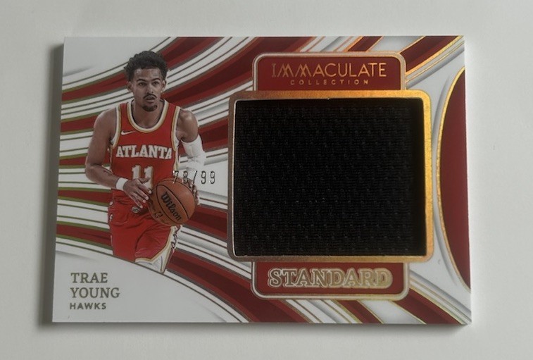 2023-24 Immaculate Trae Young The Standard Jersey #/99 Hawks*NM