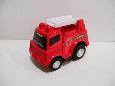 Penny Racer 2803-6 Fire Truck, Fire Engine, Pull Back Motor Car