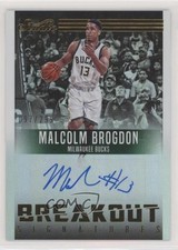 2016-17 Panini Studio Breakout Signatures 97/299 Malcolm Brogdon #7 Auto 9gr