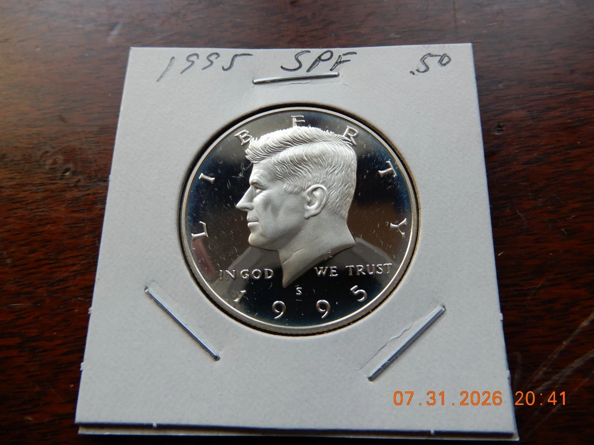 Uncertified Silver 1995 Kennedy US Half Dollars (1964-Now) for