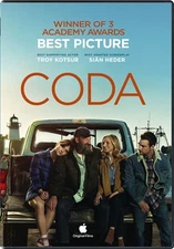 CODA New Sealed DVD Winner of 3 Oscars Including Best Picture
