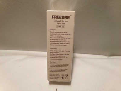 Freeorr Mineral Serum Skin Tint  1 oz.  SPF 40