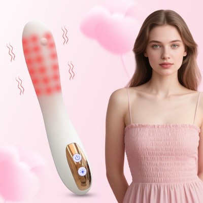Women Pelvic Floor Therapy Wand  Device Red Light 660nm Heat Vibration Massager