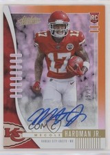 2019 Absolute Rookie Orange Spectrum Signatures 5/35 Mecole Hardman Jr Auto s3g