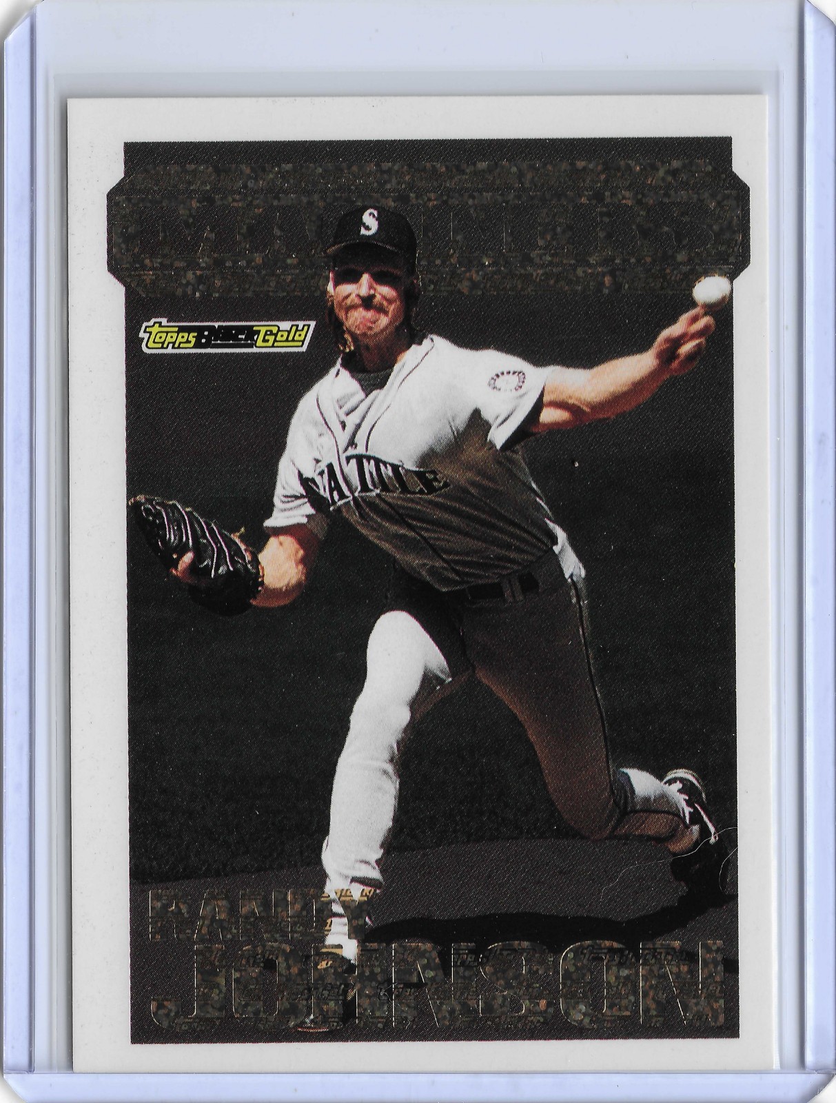 Randy Johnson #10 Baseball Cards 1994 Topps Black Gold trading card — raw and PSA graded price guide
