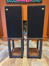 Wharfedale 85th Anniversary Heritage  Linton Speakers + Stands