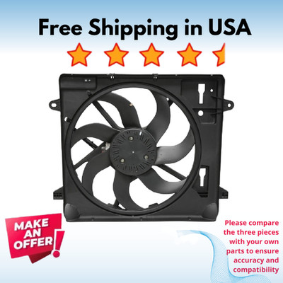 Condenser Fan A/C Fits Jeep Wrangler 2012-2017, Jeep Wrangler JK 2018