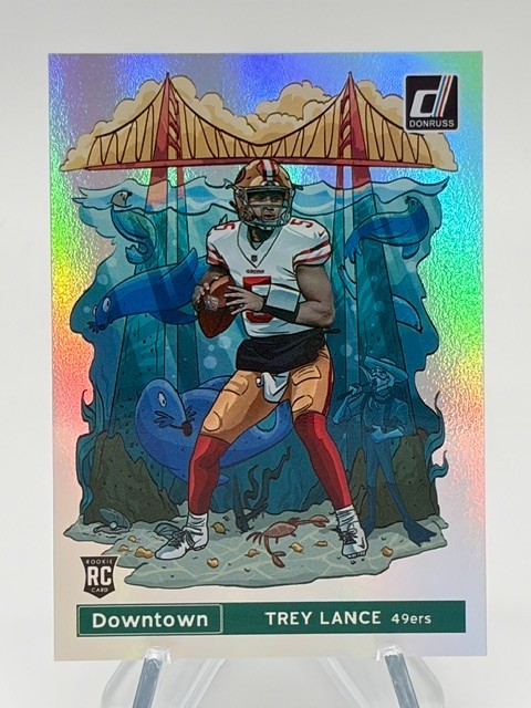 2021 Panini Donruss Trey Lance Downtown! DT-35 RC SP 49ers Case Hit Rookie