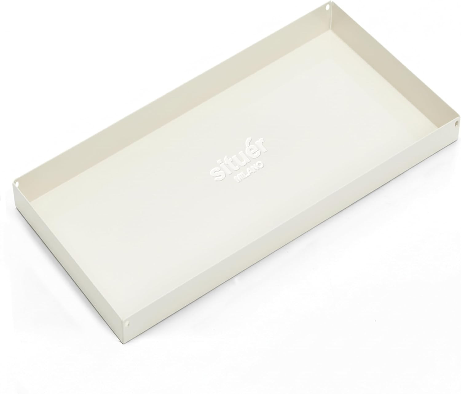 Svuotatasche Design Moderno Metallo Bianco 35x20cm - Eccellenza Italy