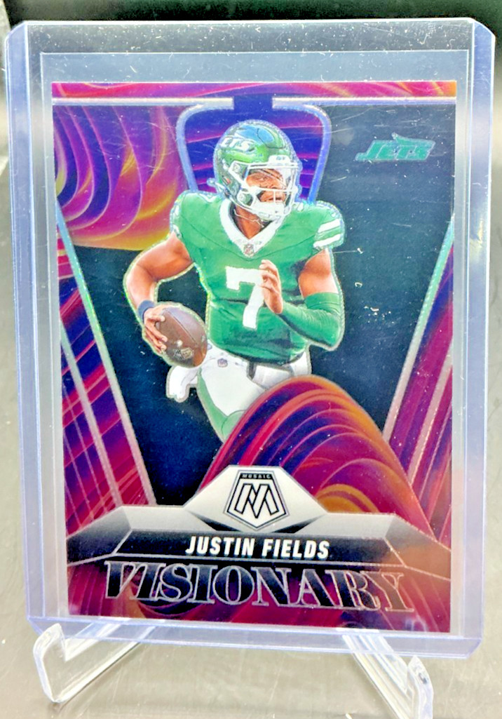 2025 Panini Mosaic Visionary JUSTIN FIELDS #19 Jets