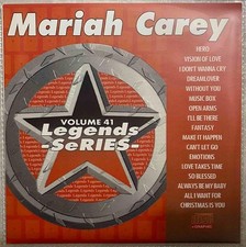 LEGENDS KARAOKE CDG DISC MARIAH CAREY 41 POP R B ALL I WANT FOR CHRISTMAS