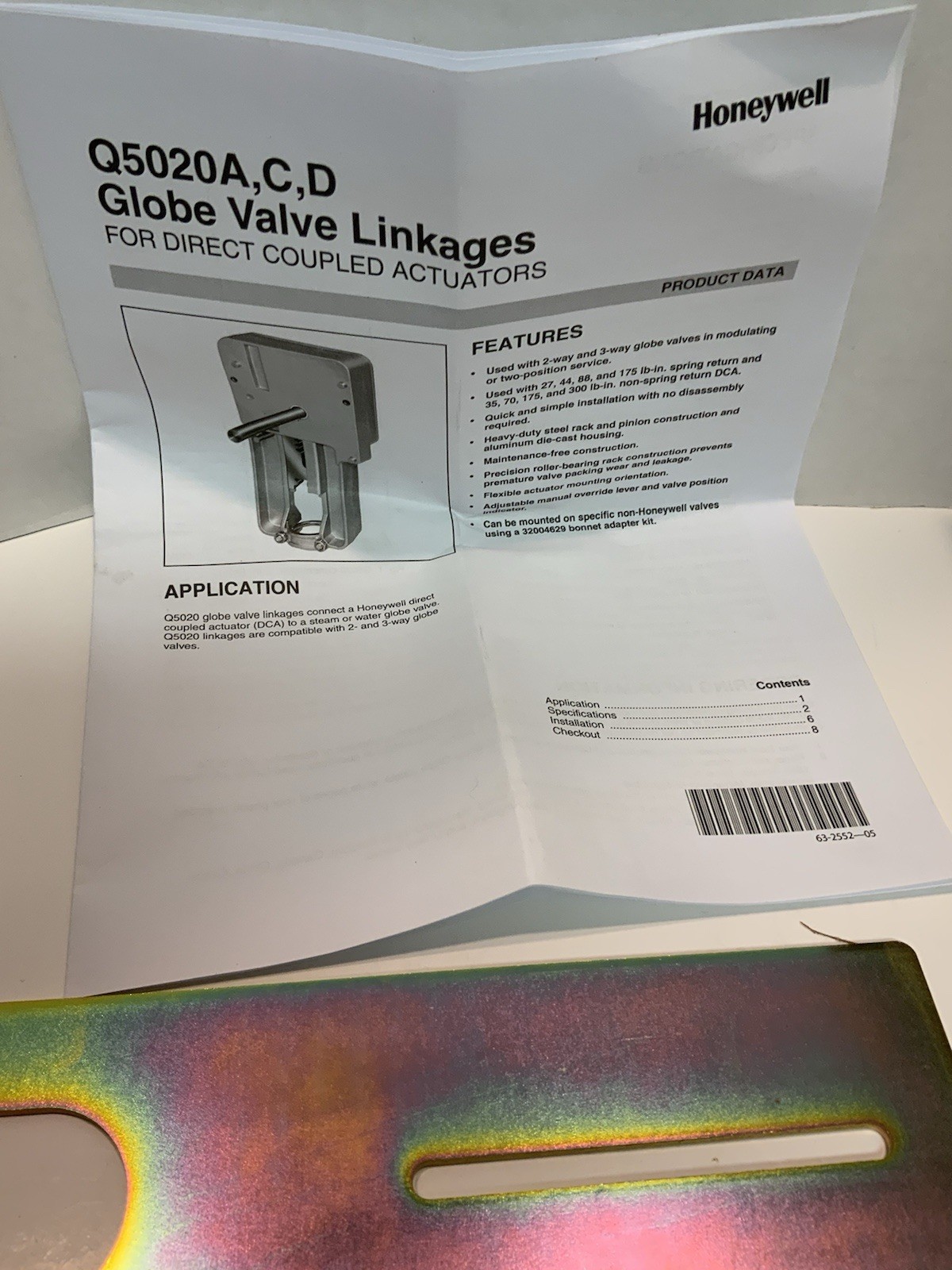 Honeywell Q5020a1003 Globe Valve Linkage 1/2 In Shaft FREE SHIPPING!!
