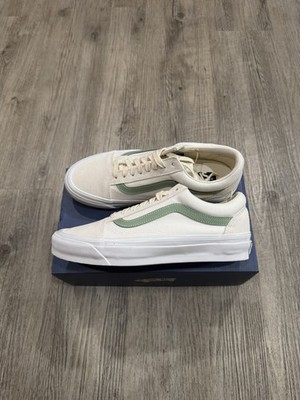 VANS OLD SKOOL LX SANTORINI PACK BLANC WHITE BASIL GREEN SIZE 8.5 NEW WITH BOX