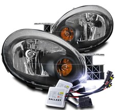 For 2003 2004 2005 Dodge Neon Black Replacement Headlights Lamp W10k Xenon Hid For 2003 2004 2005 Dodge Neon Black Replacement Headlights Lamp W10k Xenon Hid