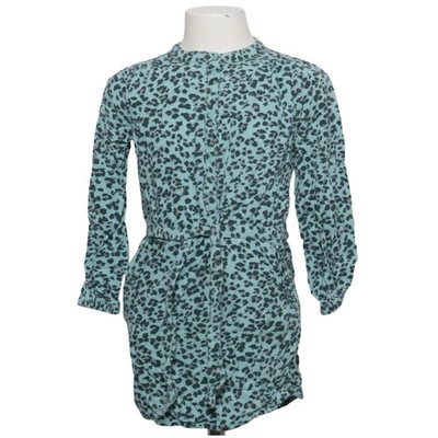 WE, Kleid, Größe: 110/116, Blau/Schwarz/Pink, Viskose, Leopard, Mädchen #qM8