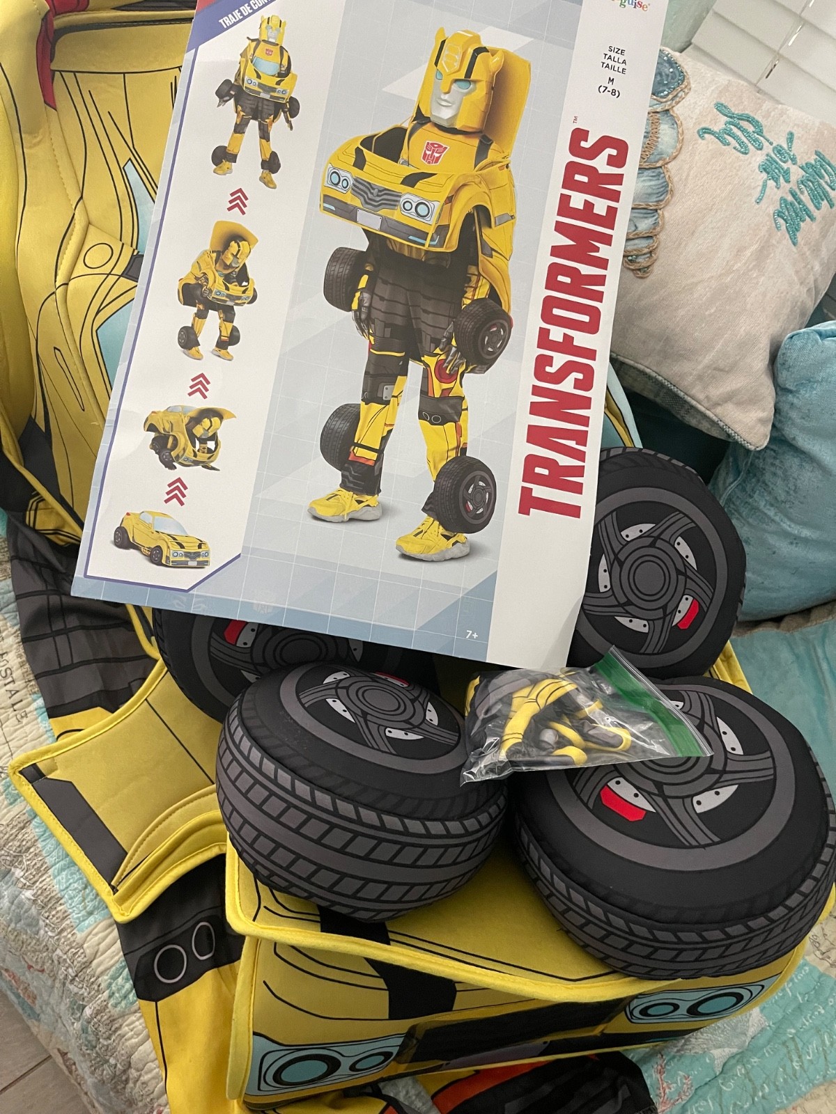 Transformers Bumblebee Child Converting Costume w… - image 1