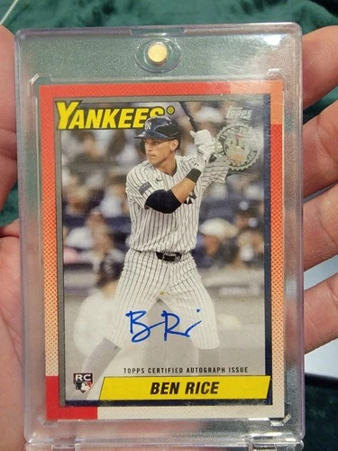 2025 Topps Series 2 Ben Rice ON CARD AUTO Rookie Card RC! Looks Amazing! 🔥