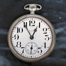 1932 ELGIN Pocket Watch Gr:291 7J Sz: 16s Nickel Not Working Parts/Repair