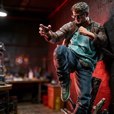 Johnny Cage 1/10 24cm 3D Print Figure Model Kit Unpainted Unassembled GK