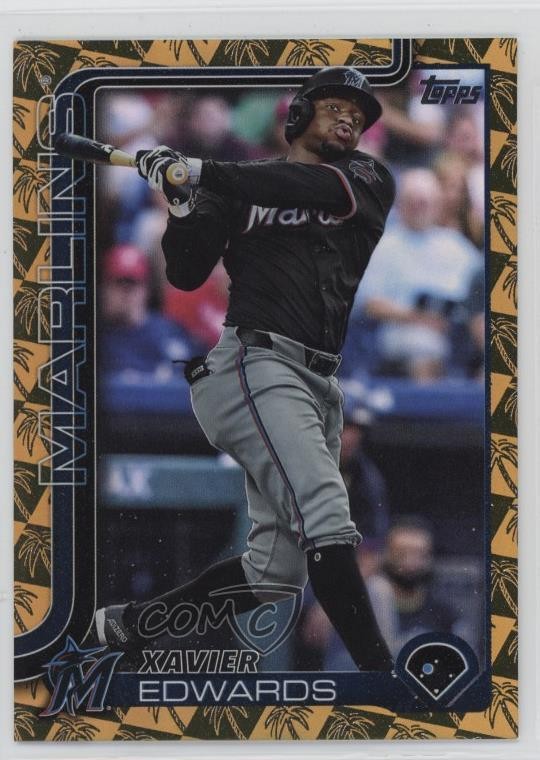 2025 Topps Series 1 Spring Training Gold Foilboard /50 Xavier Edwards #258 1r1l