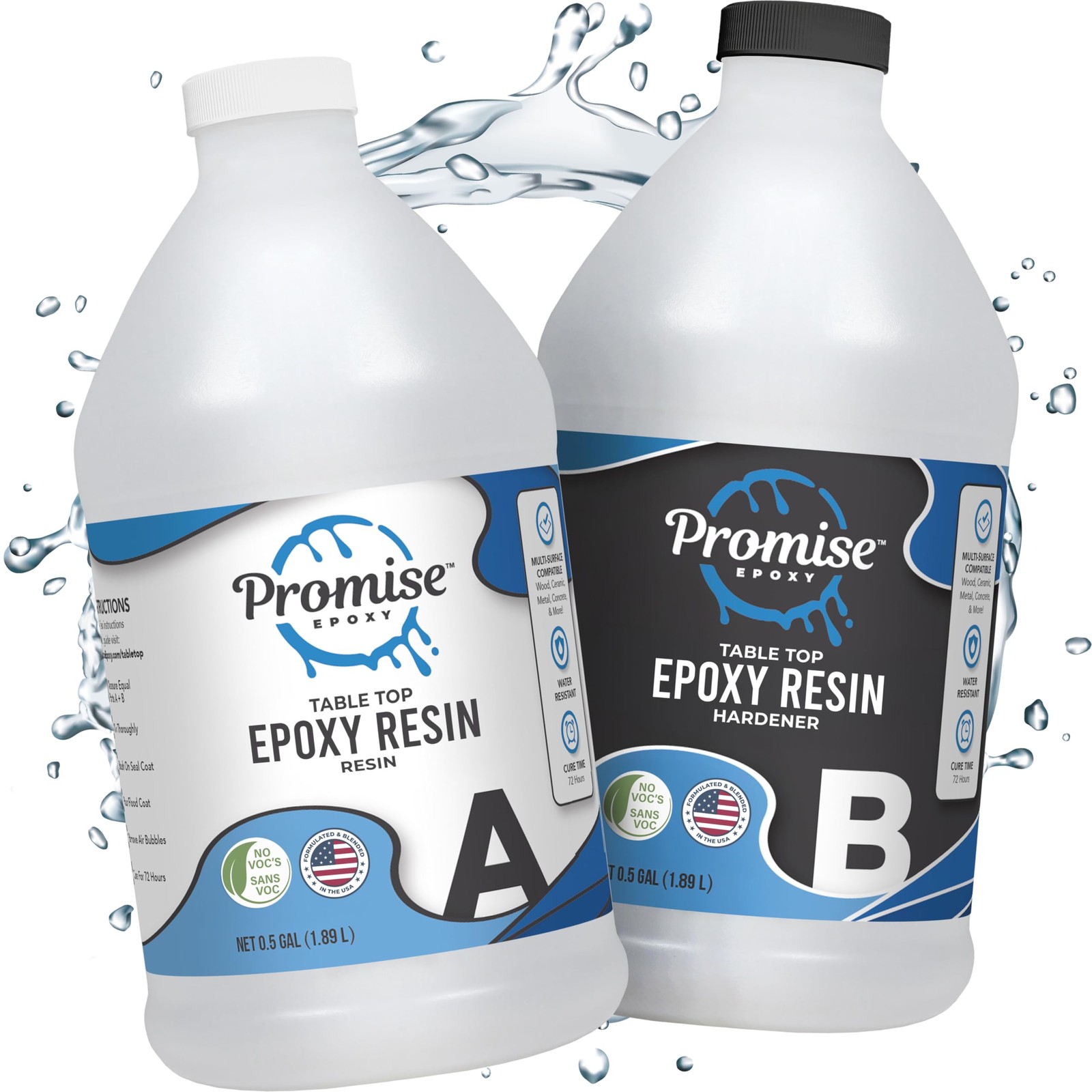 Pro Marine Supplies Crystal Clear Table Top Epoxy Resin - 1 Gallon (TT1GK)