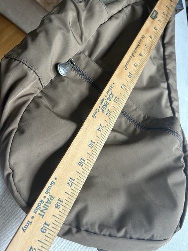 Ameribag healthy back bag Sling Unisex, Brown. Soft Nylon, Multiple Pockets - Picture 4 of 8