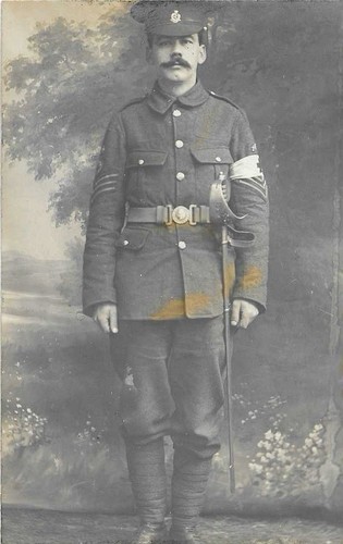ww1 Foto Postkarte, Sergeant Royal Army Medical Corp