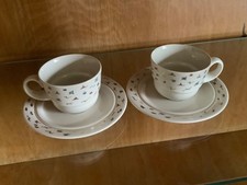 Rosenthal Studio Linie, Espressotassen mit Dessertteller, Flash mit Golddekor