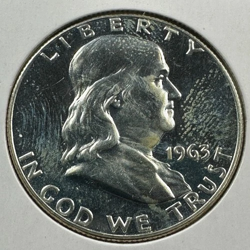 1963 50C SILVER PROOF Franklin Half Dollar (88831)