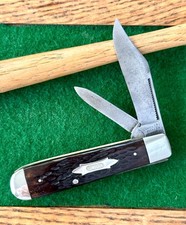 Antique Union Cut Co. Pre KABAR 3 3/4 Jack. Match strike Killer shield Pre 1923
