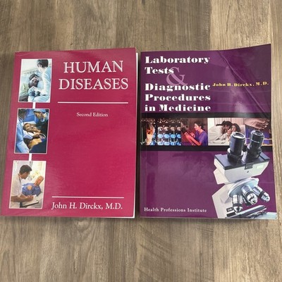 2 Books Laboratory Tests & Diagnostic Procedures. Human Diseases By John Dirckx