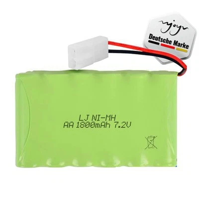 NJOYN Ersatz-Akku mit Tamiya 1800mAh 7.2V für RC Panzer, Boot, Fahrzeug, Monster-Truck