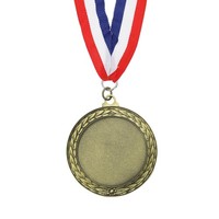 "Preismedaille, 1. Platz Medaillengewinner Auszeichnung Mit Halsband, 3\", Gold"