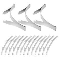 20 Pcs Wardrobe Rail Limiter Sliding Cabinet Door Hardware Pocket Bottom Guides