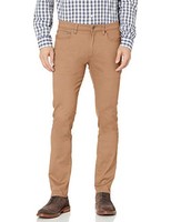 5-Pocket Stretch Twillhose Herren Dunkles Khakibraun 33W/32L Skinny-Passform