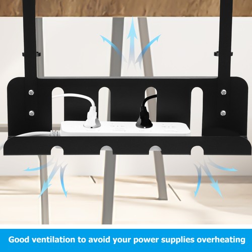 Wire Management Tray Office Work Under Desk Cable Organizer for Organiser Cord - 第 3/11 張圖片