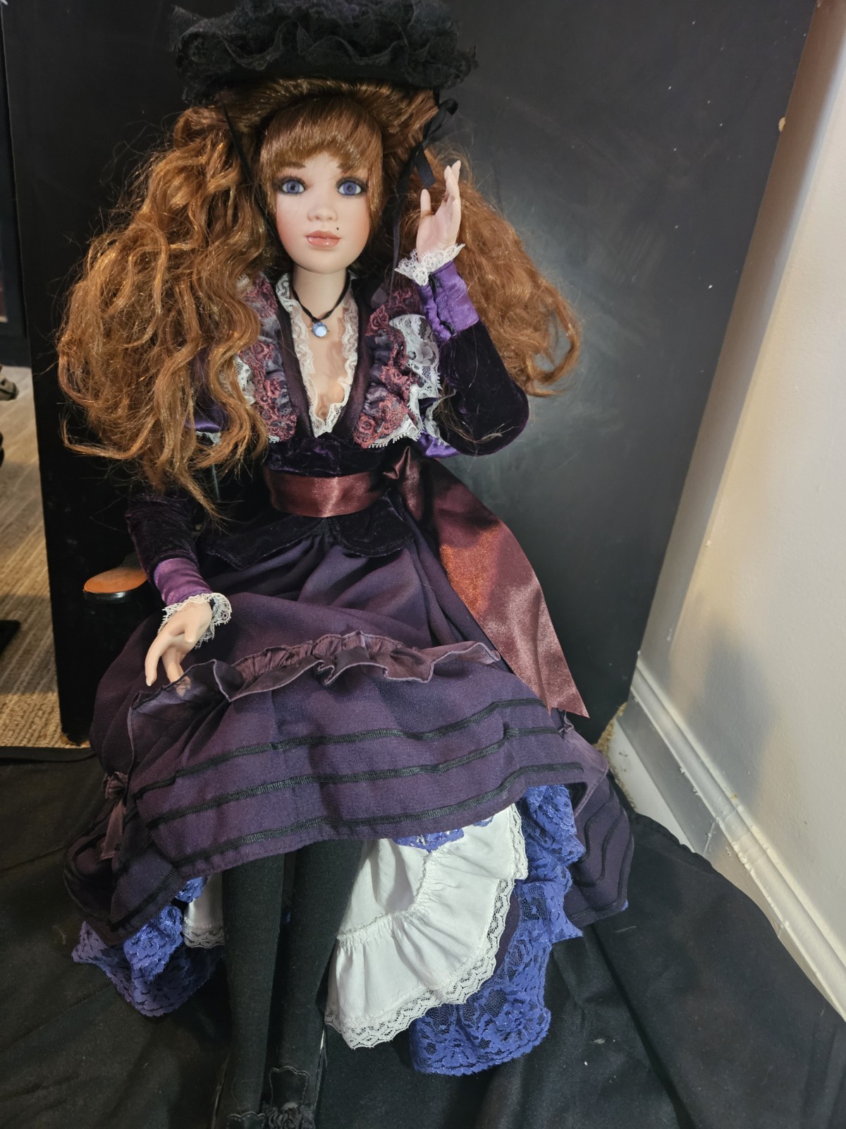 2003 Jan McLean CAMILLE 27”   PORCELAIN DOLL  FRENCH FLOOZY #5032 out of 7500