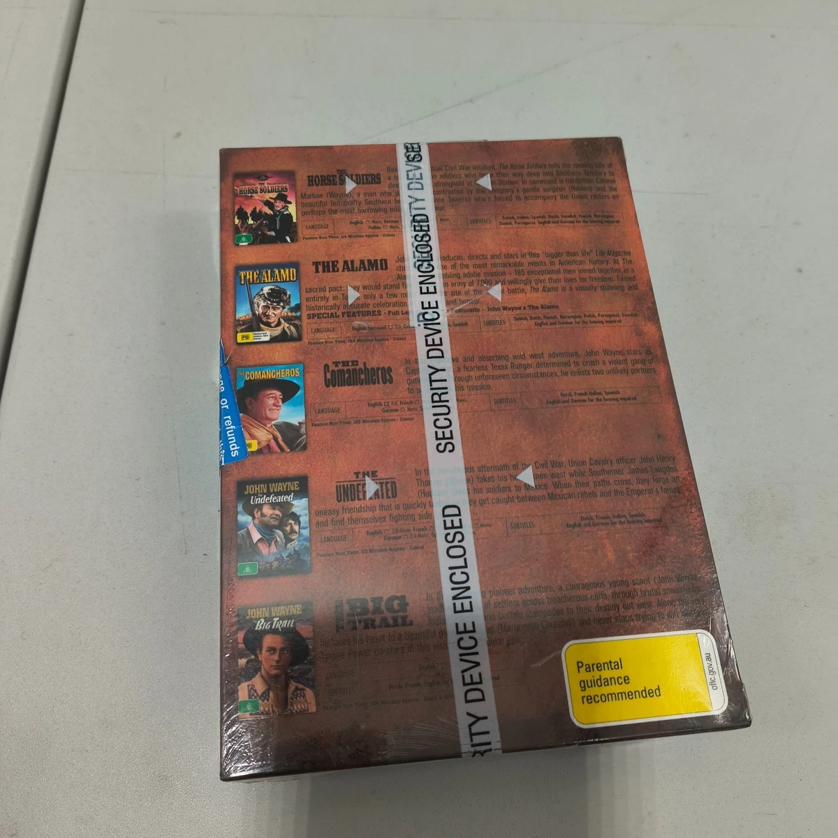 The John Wayne Western Collection DVD Box Set 5 Movies Brand New Sealed Region 4