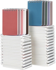 Small Notebooks Bulk 3X5 Inch, 60 Packs Mini Top Bound Spiral Notepad