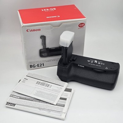 Canon Battery Grip BG-E21 for 6D Mark II Holds 2 LP-E6, LP-E6N Batteries